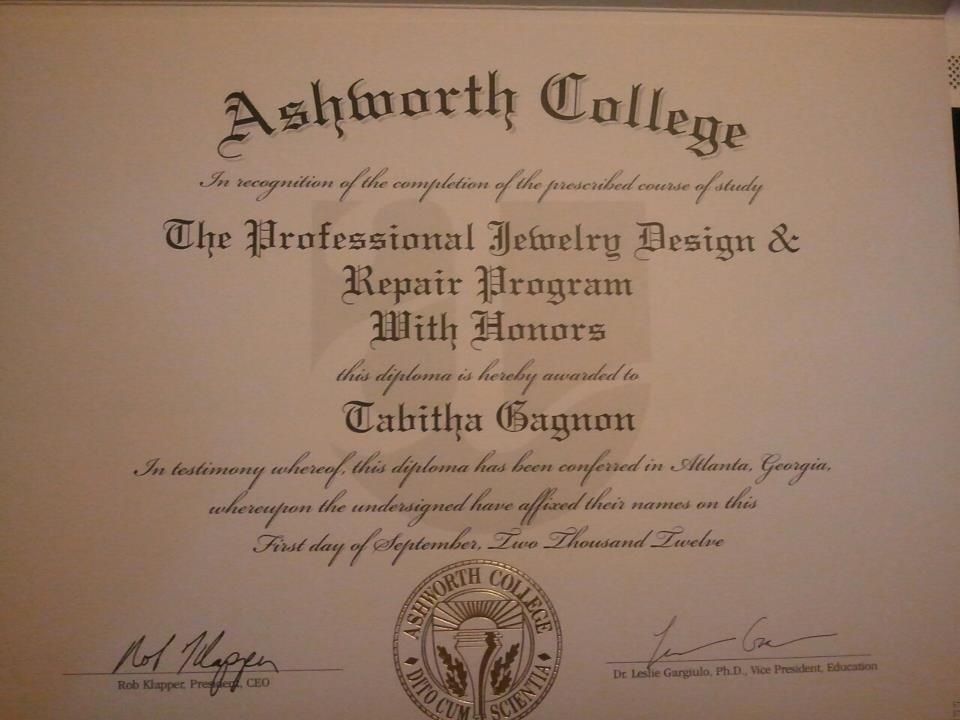 Ashworth diploma